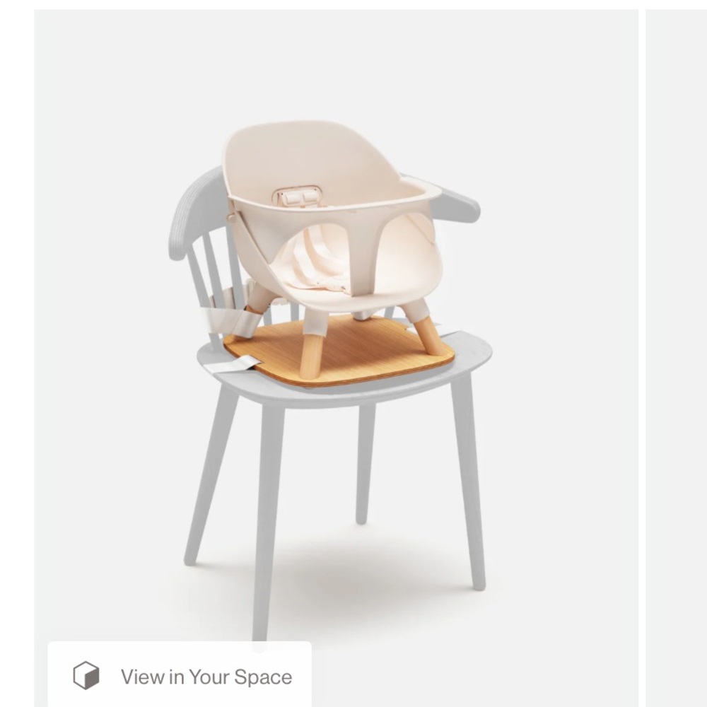 Lalo Elegant Cream Baby Booster Seat